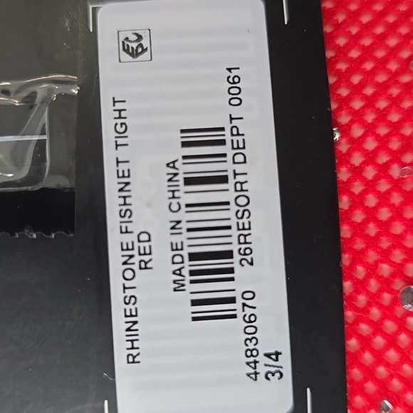 Torrid - Rhinestone Fishnet Tight In Red - Picture 6 of 7